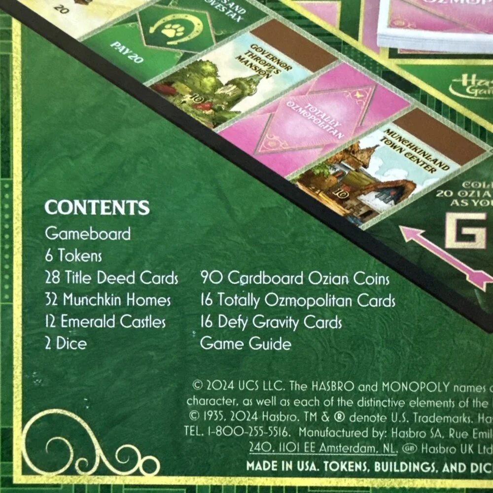 New Wicked Monopoly Game by Hasbro Gaming - Picture 4 of 7